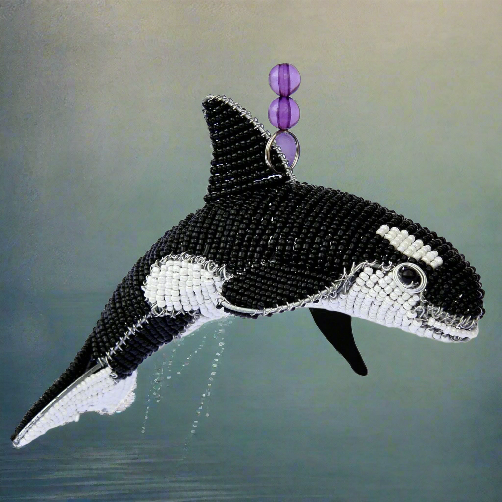 This baby Orca whale is a great accent piece to any sea themed room or tween room!