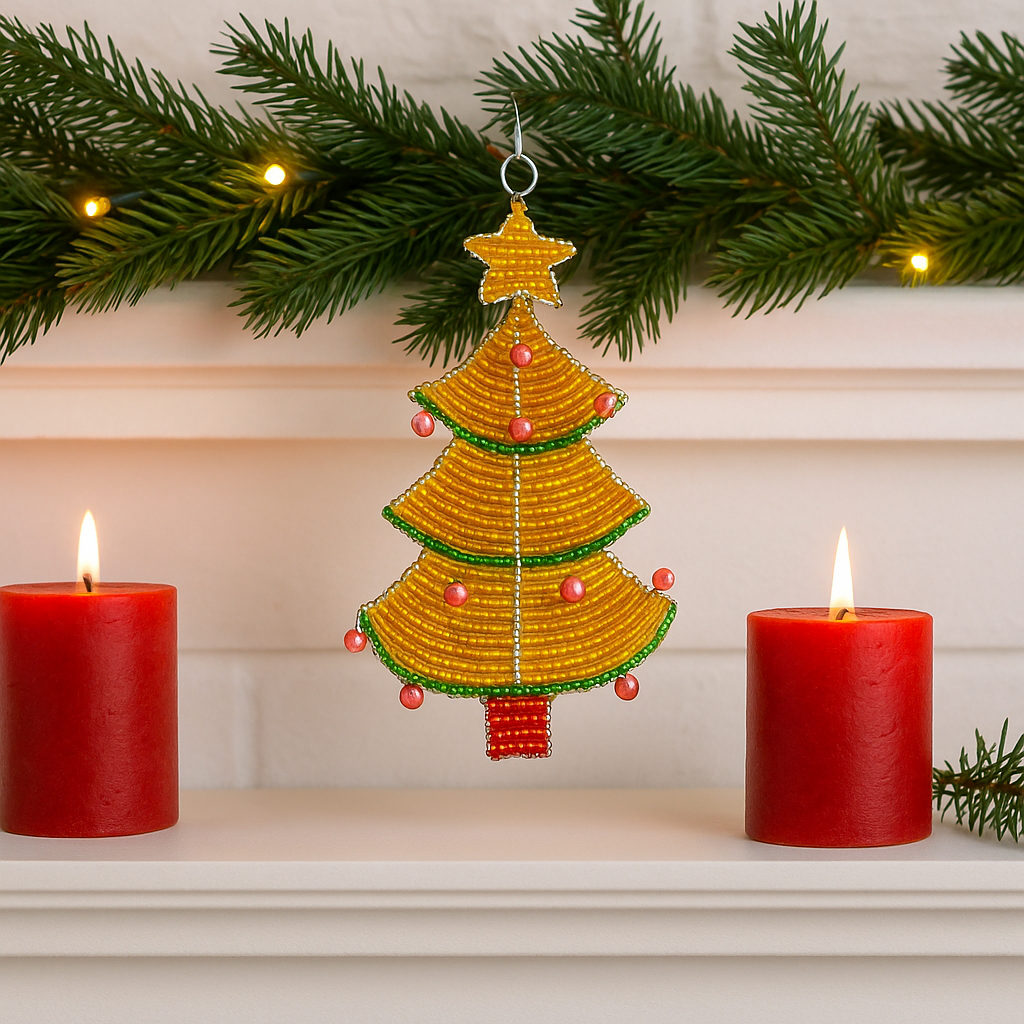 Beadworx by Extol Accessories Christmas Tree Ornament