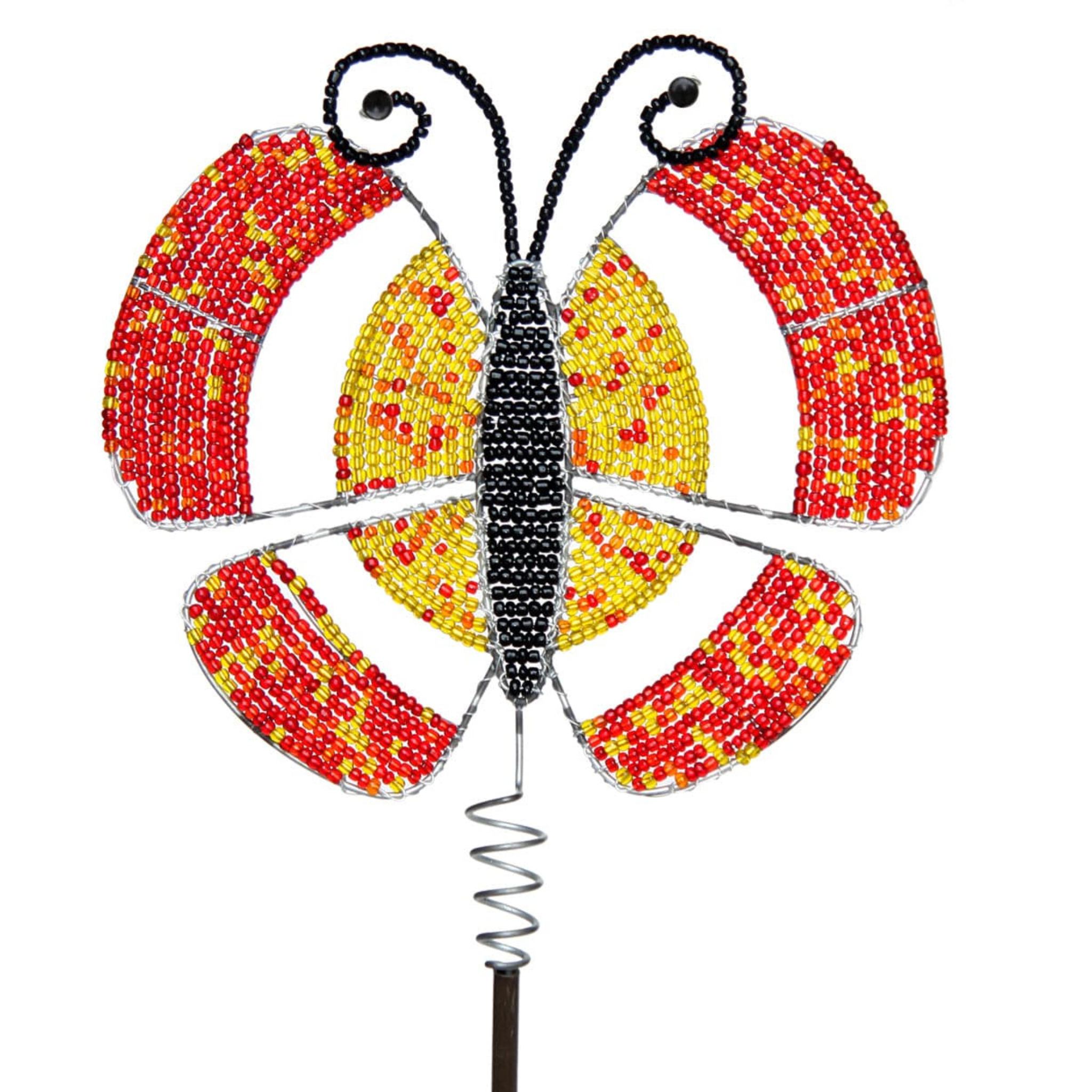 Beadworx by Extol Accessories Butterfly Garden Stake - Thumbnail 4