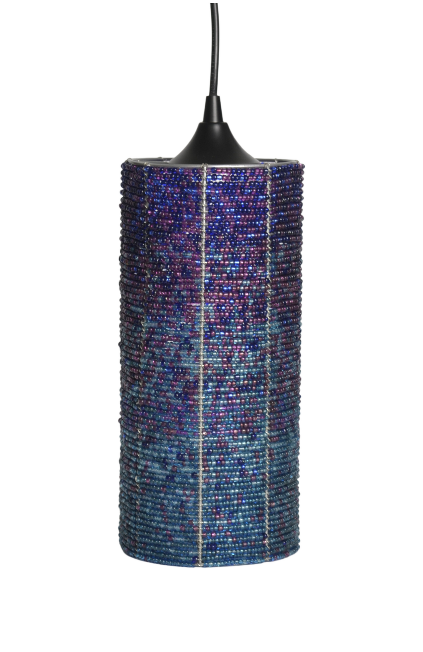 Blue Cylinder Pendant Light